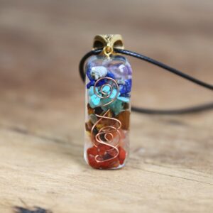 Natural 7 Chakra Orgone Energy Healing Pendant Necklace