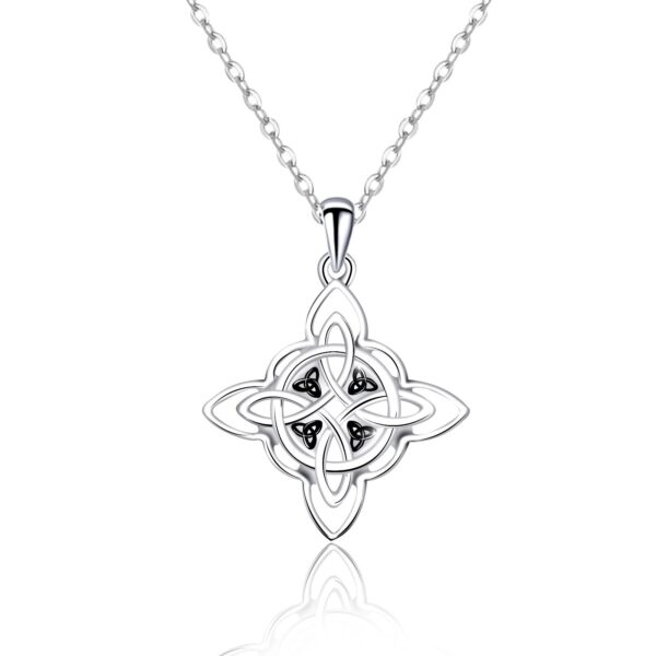 witches celtic knot pendant necklace