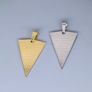 Abracadabra Triangle Pendant