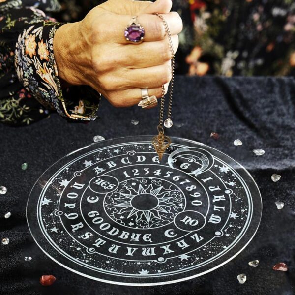 clear acrylic divination pendulum board