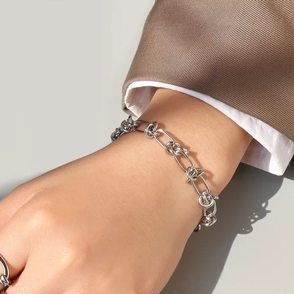 Unisex Vintage Viking Stainless Steel Cuban Chain Bracelet