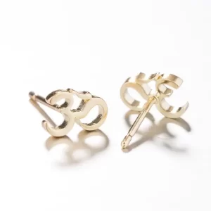 Stainless Steel OM Symbol Earrings