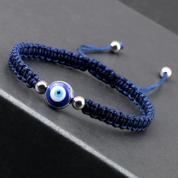 Evil Eye Braided Bracelet Lucky Red Black Color Thread Couple Chain Handmade Prayer