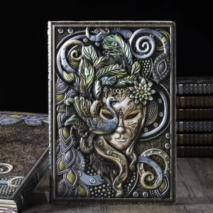 Vintage Embossed Masquerade A5 Hardcover Notebook