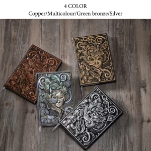 Vintage Embossed Masquerade A5 Hardcover Notebook