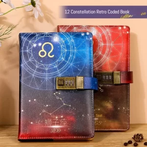 A5 Twelve Constella Lockable Notebook