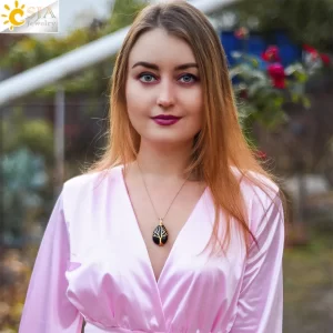 Tree of Life Crystals Water Drop Natural Stone Pendant Necklace Amulet